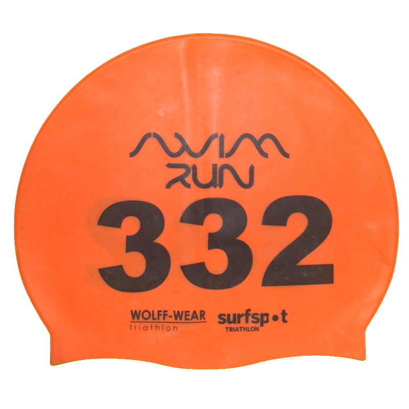 Number Print Swim Cap for Open Water Swimming Event